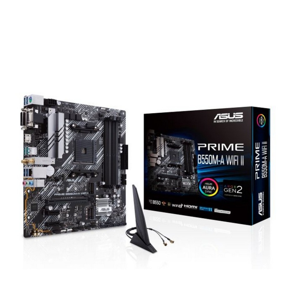 Asus Prime B550M-A WIFI II Ryzen AM4 Micro ATX motherboard,dual M.2, PCIe 4.0