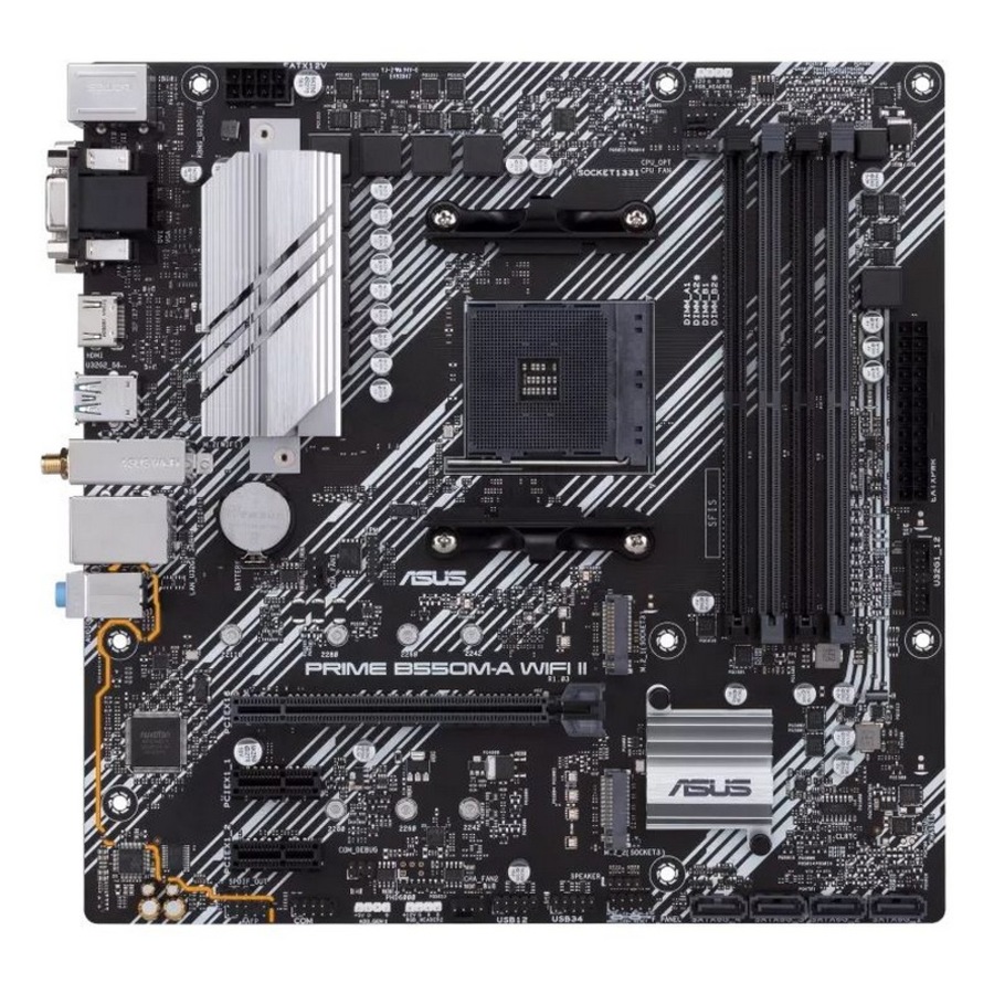 Asus Prime B550M-A WIFI II Ryzen AM4 Micro ATX motherboard,dual M.2, PCIe 4.0