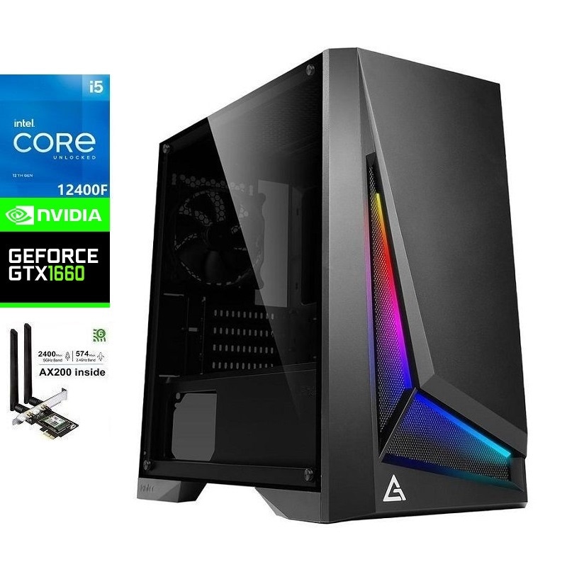 Buy ATG ATG-12400F-16G2T-1660-WO Intel 12th Core i5 GTX 1660 Gaming PC ...