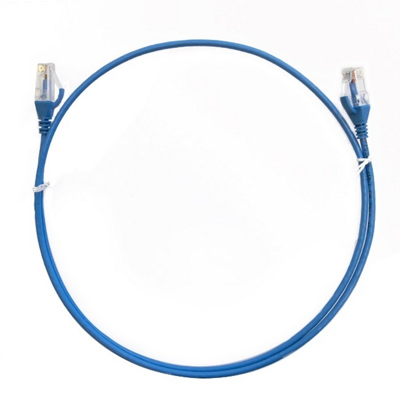 Buy [CAT6THINBL-50M] 50m Blue CAT6 Ultra Thin Slim Cable Premium RJ45 ...