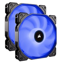 Corsair CO-9050090-WW Air Flow AF140 LED Blue 140mm Fan Twin Pack Fan Low Noise Edition