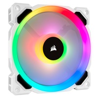 Corsair CO-9050091-WW LL120 RGB 120mm Dual Light Loop White RGB LED PWM Fan Single Pack
