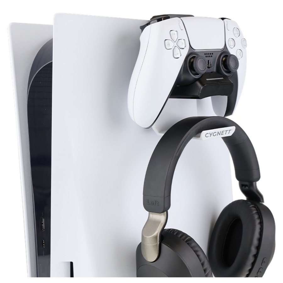 Cygnett Charge & Play PS5 Dual Sense Charging Dock + Headset Hook [CY4452CYPSC]