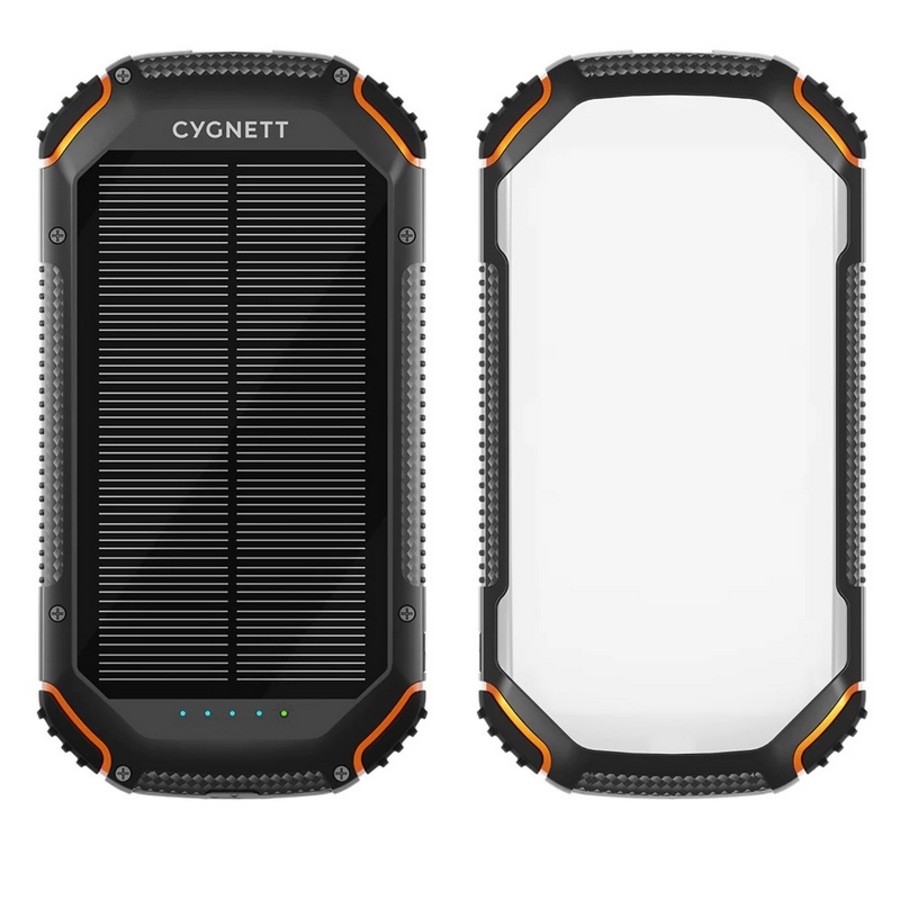 Cygnett ChargeUp OutBack 20000mAh Outdoor Solar Power Bank Black 1x USB-C [CY4412PBCHE]
