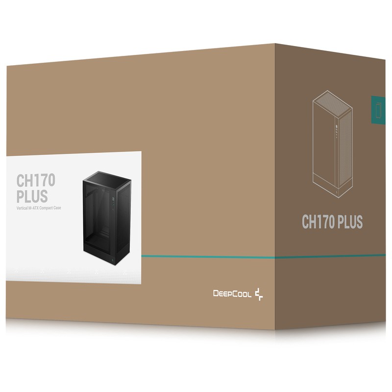 Ch170 Plus Buy DeepCool CH170 PLUS Vertical Micro-ATX Compact Case [R-CH170-BKNGM0 ...