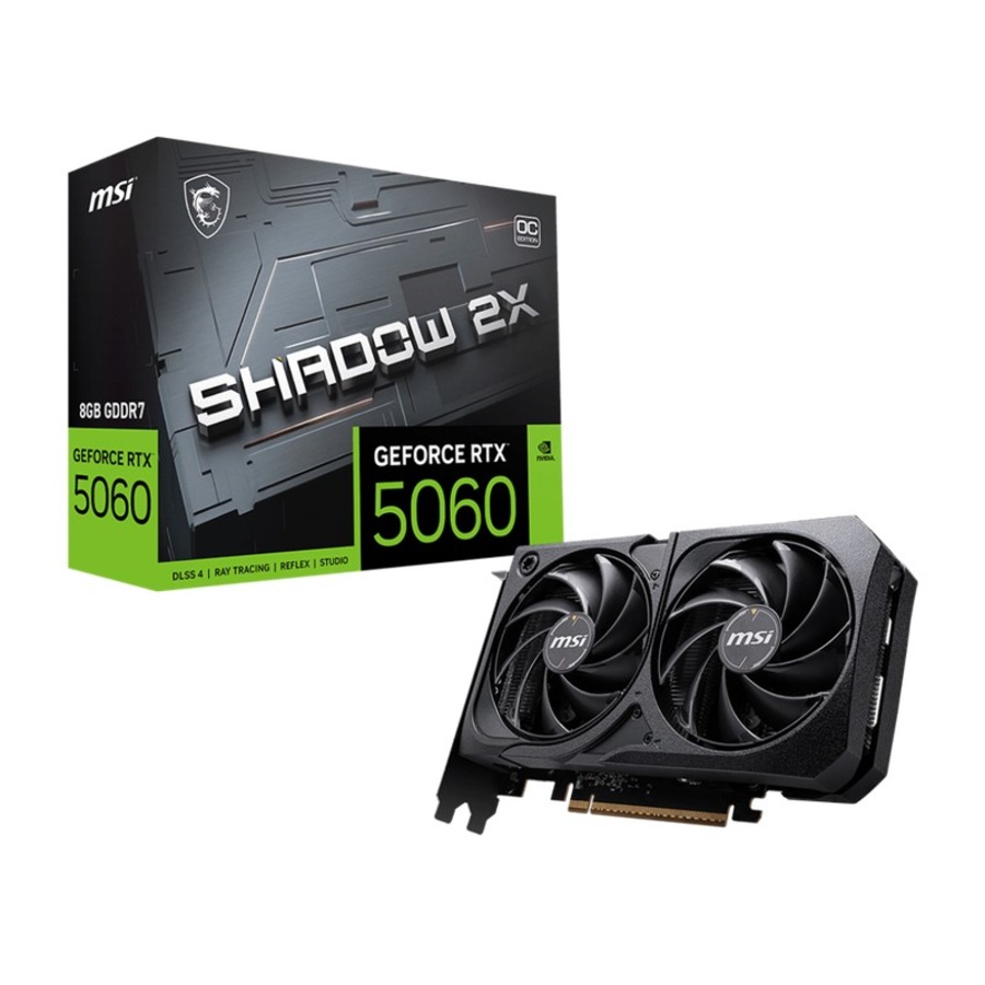 [G5060-8S2C] MSI GeForce RTX 5060 8G SHADOW 2X OC Graphics Card