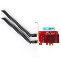 Intel AX200NGW AX200 WiFi 6 Dual Band PCIE Desktop Wireless Card with Heat Sink WXTUP