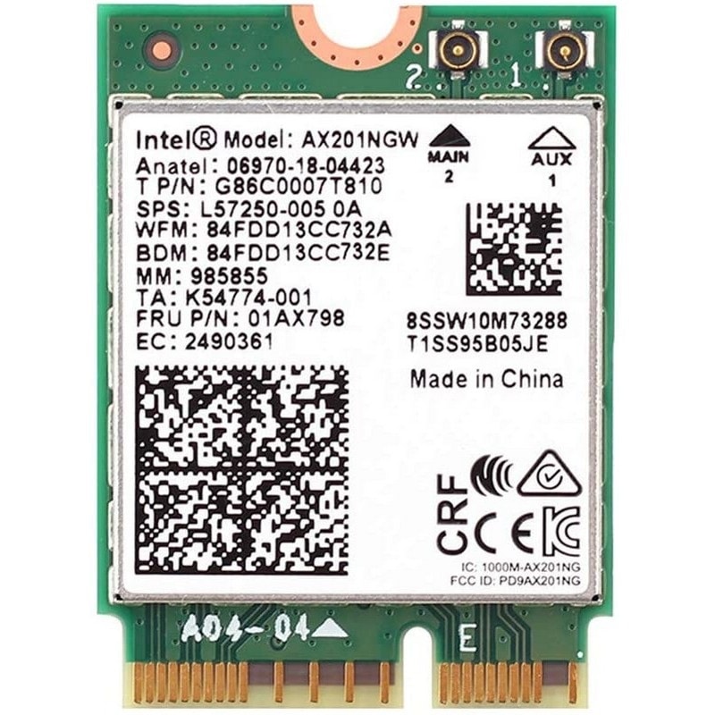 Buy Intel Ax201ngw Ax201 Wifi 6 24gbps 80211ax Cnvi Module Wifi Card 80211ax Bluetooth 51 1122