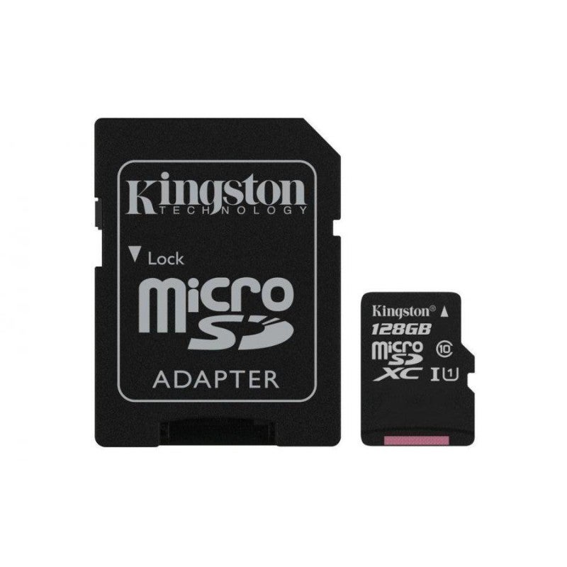 Kingston SDCS/128GB 128GB microSDXC Class 10 UHS-I 45R Flash Card