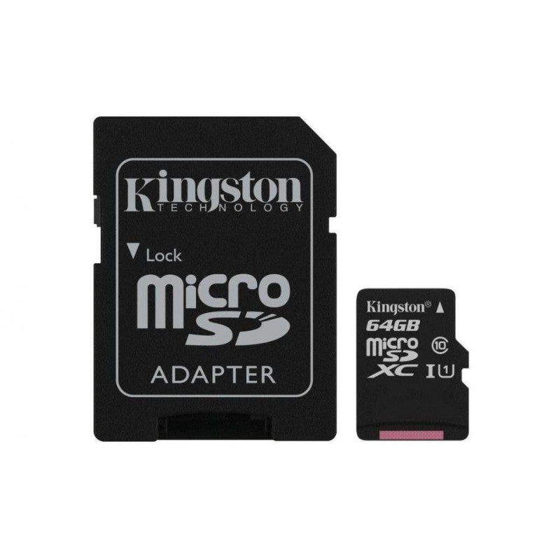 Kingston SDCS/64GB 64GB microSDXC Class 10 UHS-I 45R Flash Card