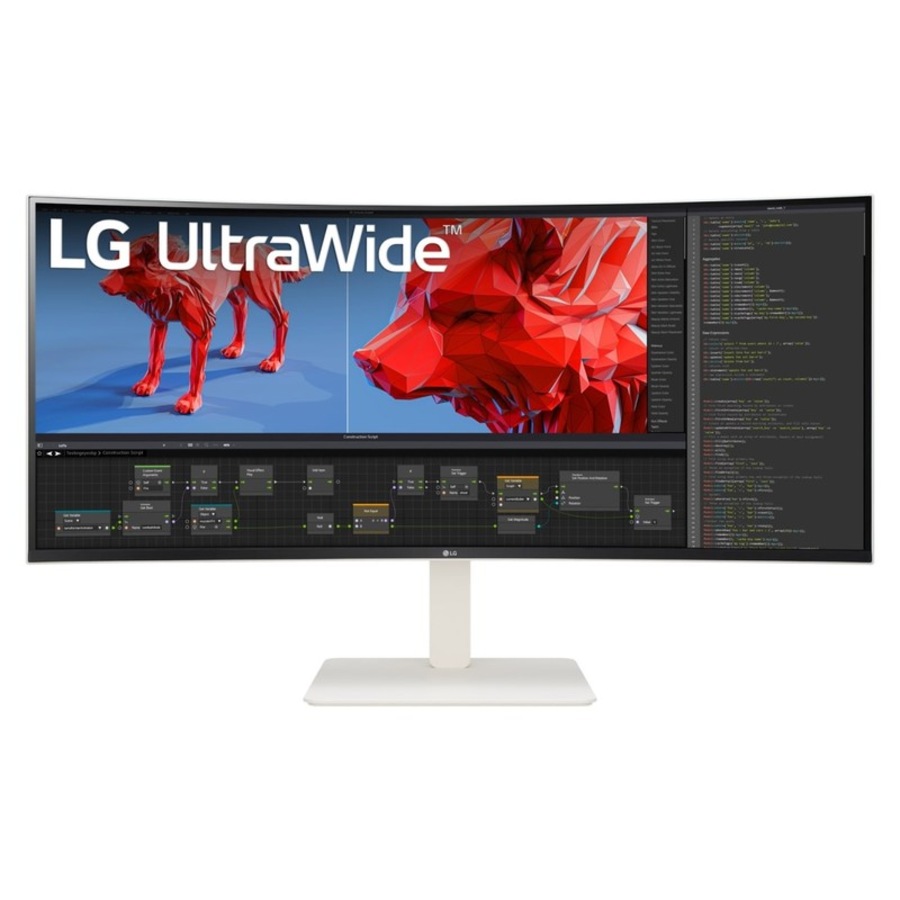 LG 38" UltraWide QHD+ 144Hz IPS Curved Monitor - White [38WR85QC-W]