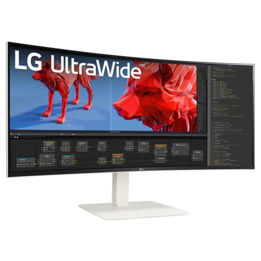 LG 38" UltraWide QHD+ 144Hz IPS Curved Monitor - White [38WR85QC-W]