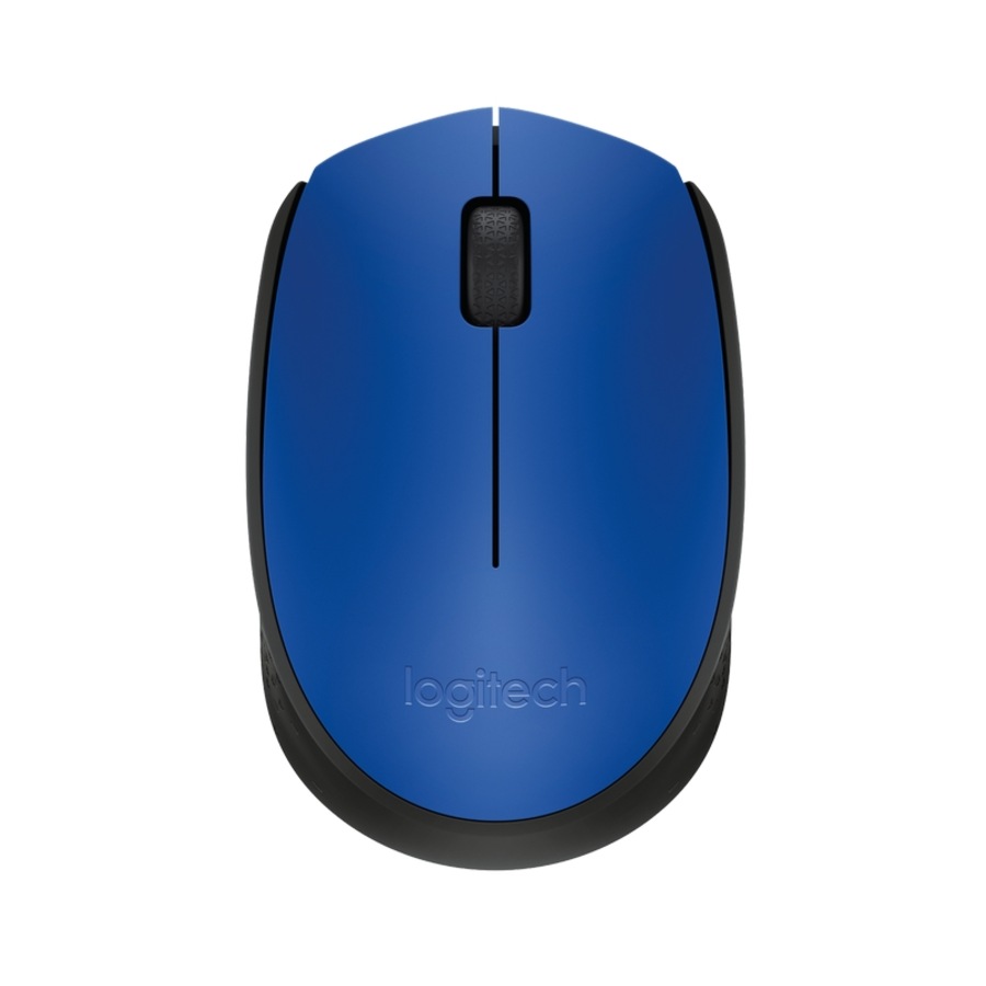 Logitech M171 Wireless Mouse for PC, Mac, Laptop, Optical Tracking - Blue/Black [910-004656]