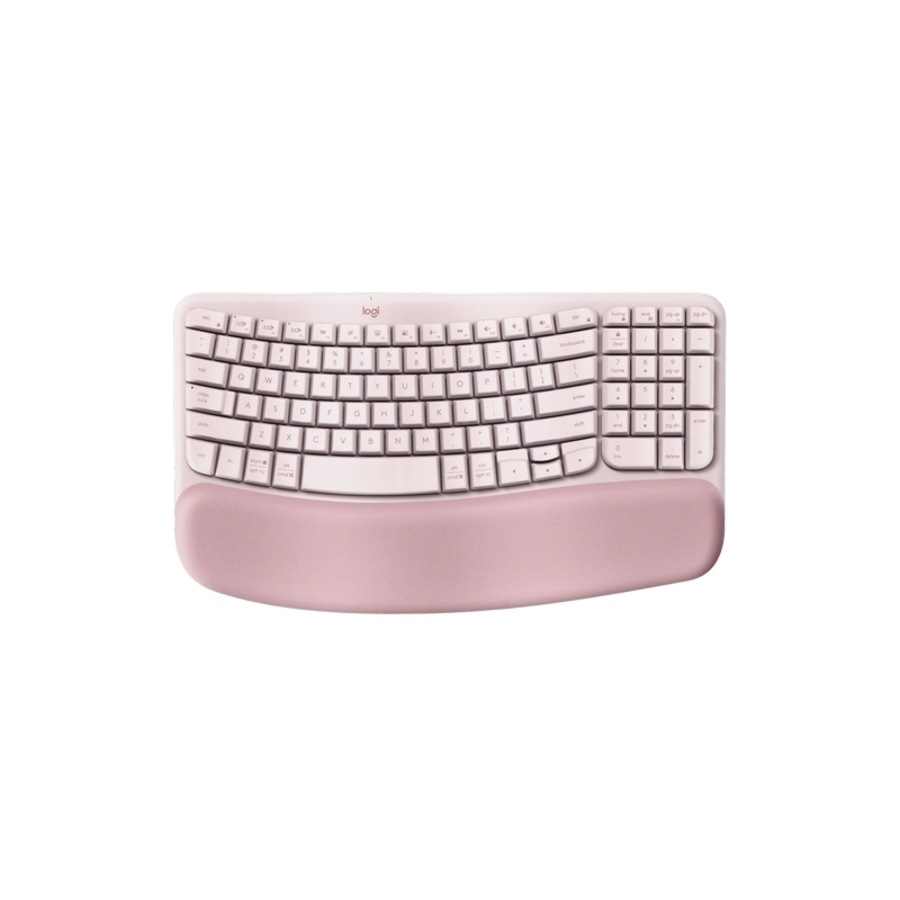 Buy Logitech Ergo Series Wave Keys Wireless Ergonomic Keyboard - Rose ...