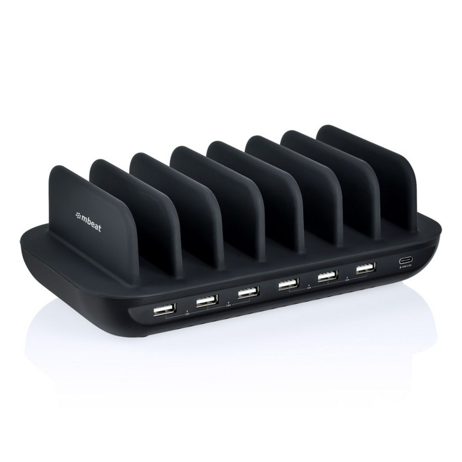 [MB-CHGR-7U] mbeat Gorilla Power 60W 7 Port USB-C & USB Charging Station 6x USB-A/1x USB-C PD