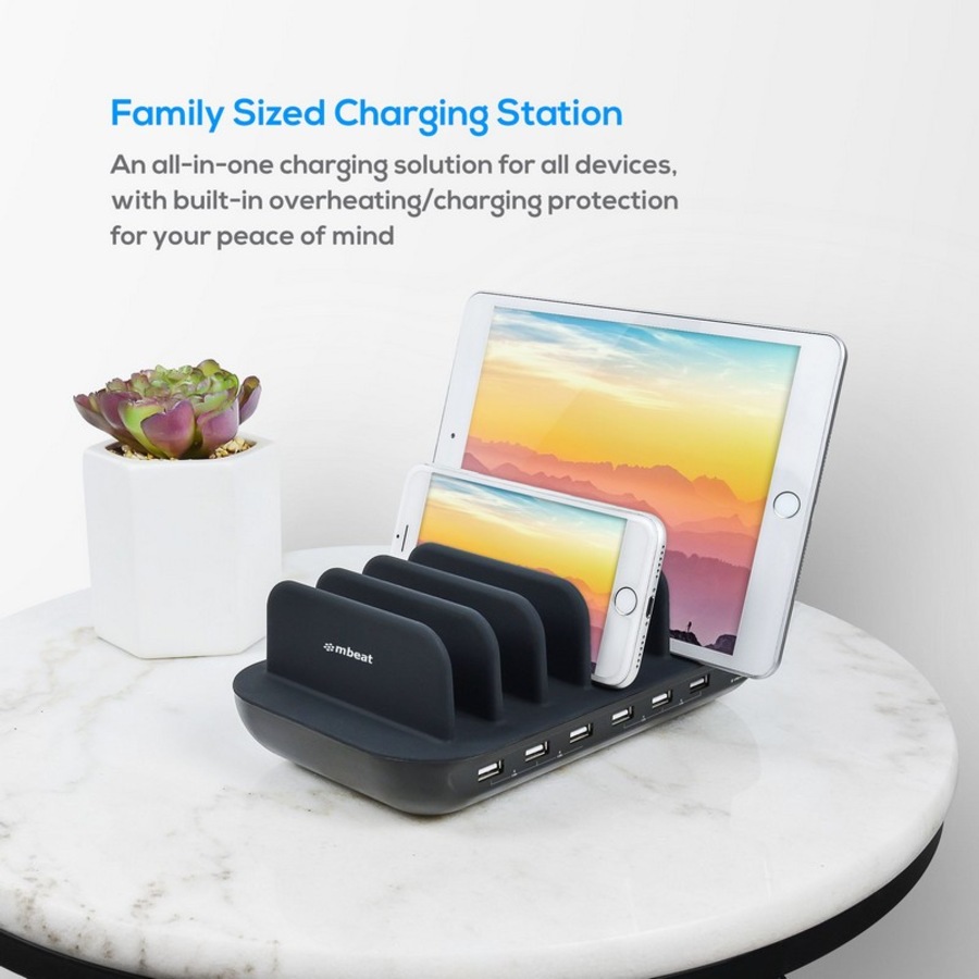 [MB-CHGR-7U] mbeat Gorilla Power 60W 7 Port USB-C & USB Charging Station 6x USB-A/1x USB-C PD