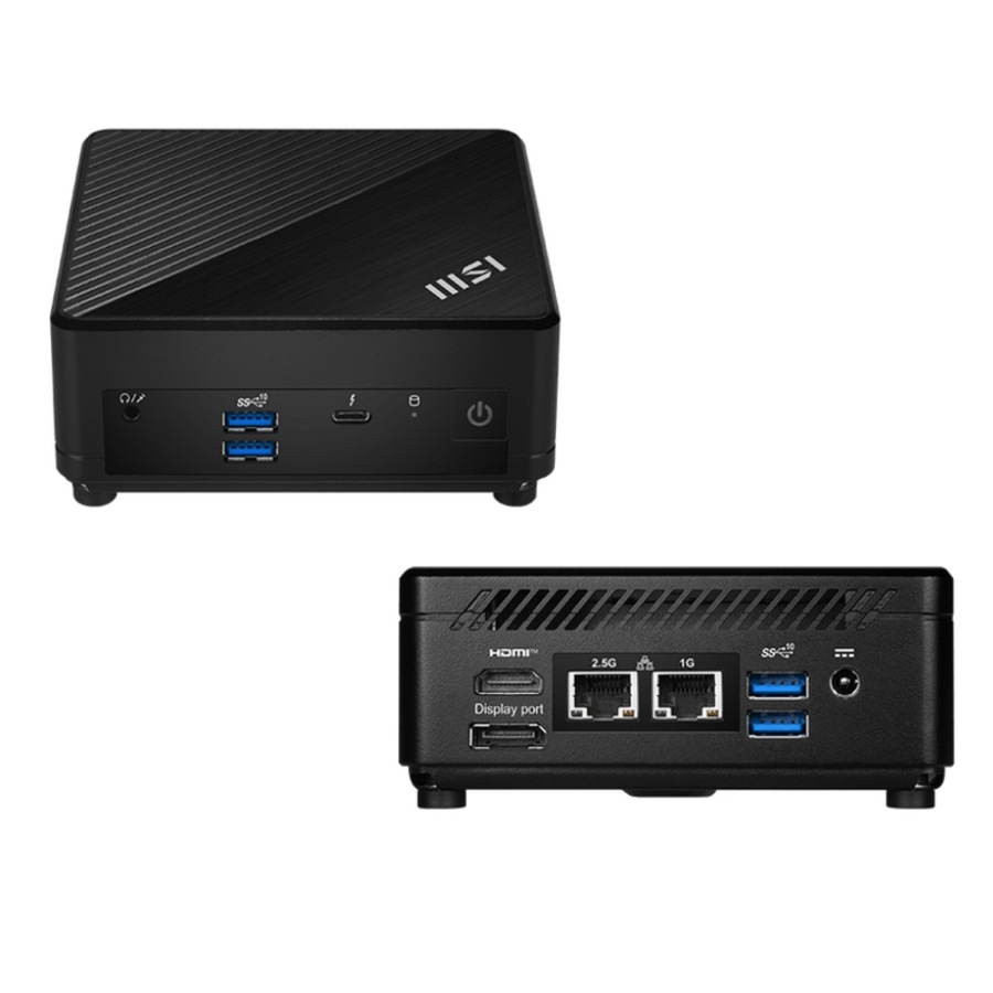 MSI Cubi 5 12M Intel Core i7 Mini PC, i7-1255U/16GB RAM/512GB NVMe SSD/Iris Xe [Cubi 5 12M-007BAU-A3N]