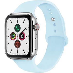 NewBee WAT-NB-42LBG2 Sports Silicone Bracelet Strap Band For Apple Watch IWatch 42/44mm Light Blue