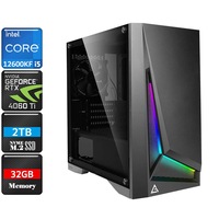 Intel Core i5 12600KF RTX 4060 Ti ARGB Gaming PC, 32GB RAM/2TB SSD/WIFI 6/W11P [12600KF-RTX4060TI-32G2S-DP301M-W11P]