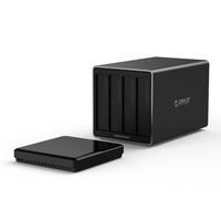 Orico NS400RU3-BK NS400RU3 Aluminum 4 Bay USB 3.0 Raid Hard Drive Enclosure HDD Box/Storage