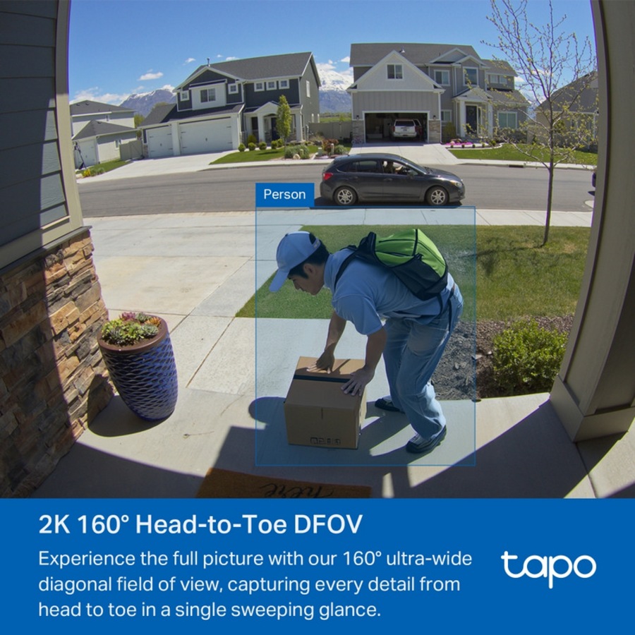 [Tapo D210] Video Doorbell Camera, IP65 Weatherproof