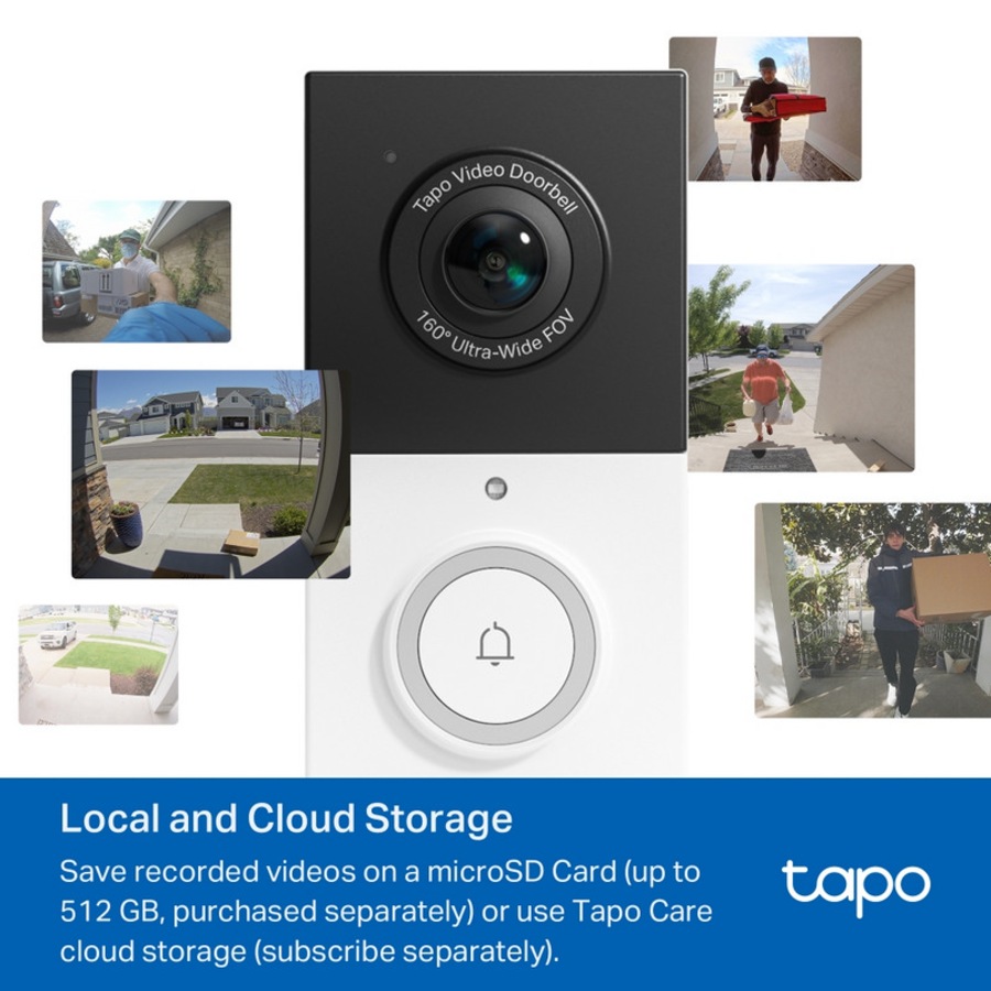 [Tapo D210] Video Doorbell Camera, IP65 Weatherproof
