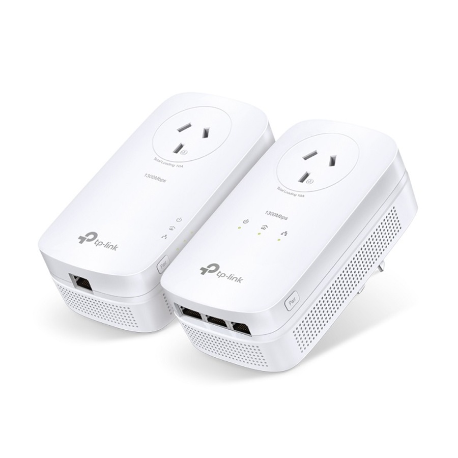 Buy [TL-PA8033P KIT] AV1300 3-Port Gigabit Passthrough Powerline ...