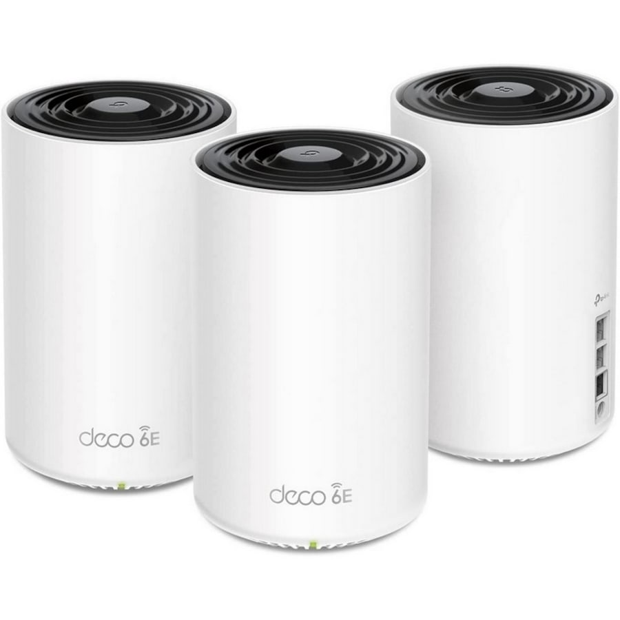 TP-Link Deco XE75 Pro(3-Pack) AXE5400 Tri-Band Mesh Wi-Fi 6E System Router/Extender