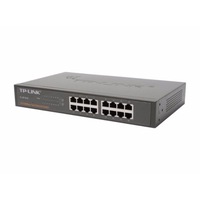 TP-Link TL-SF1016 16-Port 10/100Mbps Rackmount Switch MAC MDI/MDIX Steel Case