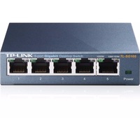 TP-Link TL-SG105 5-Port 10/100/1000Mbps Desktop Switch Green Ethernet Steel