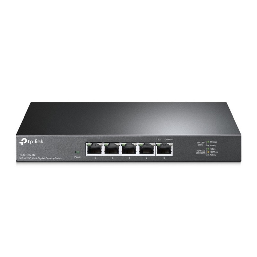 TP-Link TL-SG105-M2 5-Port 2.5G Desktop Switch, Up To 25Gbps of Switching Capacity