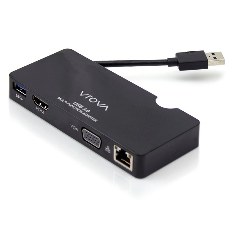 Vrova VU3DUP USB 3.0 Universal Portable Docking Station HDMI/VGA/Gigabit Ethernet/USB