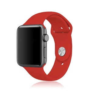 [WAT-NB-38RDG2] Sports Silicone Bracelet Strap Band For Apple Watch IWatch 38/40mm Red