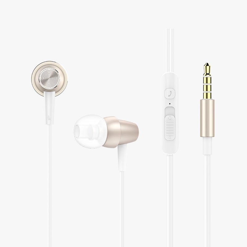 Xipin HX-Y02 Gold In-Ear Earphones with Microphone and Volume Control Youthful Series