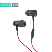 Xipin HX730 Hi-Fi In-ear Earphone With Built-in MIC Black/Red 1.2m Cable 3.5mm