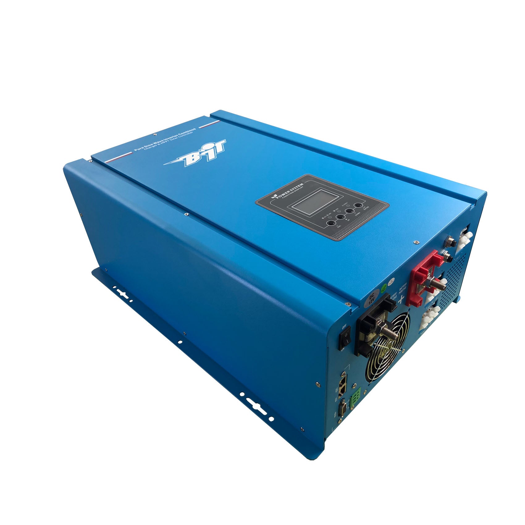 9000W Peak 12V Pure Sine Wave Power Inverter 75A Battery Charger, MPPT Solar