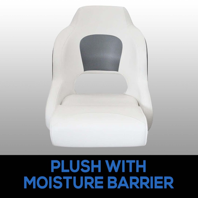 Buy Deluxe Boat Seat Flipup Bolster Bucket Helm Sport Captains Chair