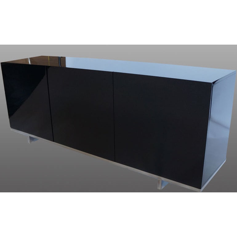 Black high gloss deals buffet