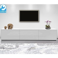 Suprilla TV Entertainment Unit in Gloss White 1.8m