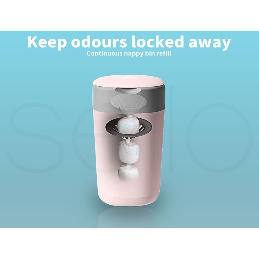 100m Nappy Bin Refill Kit Compatible With Tommee Tippee Sangenic Liner Film