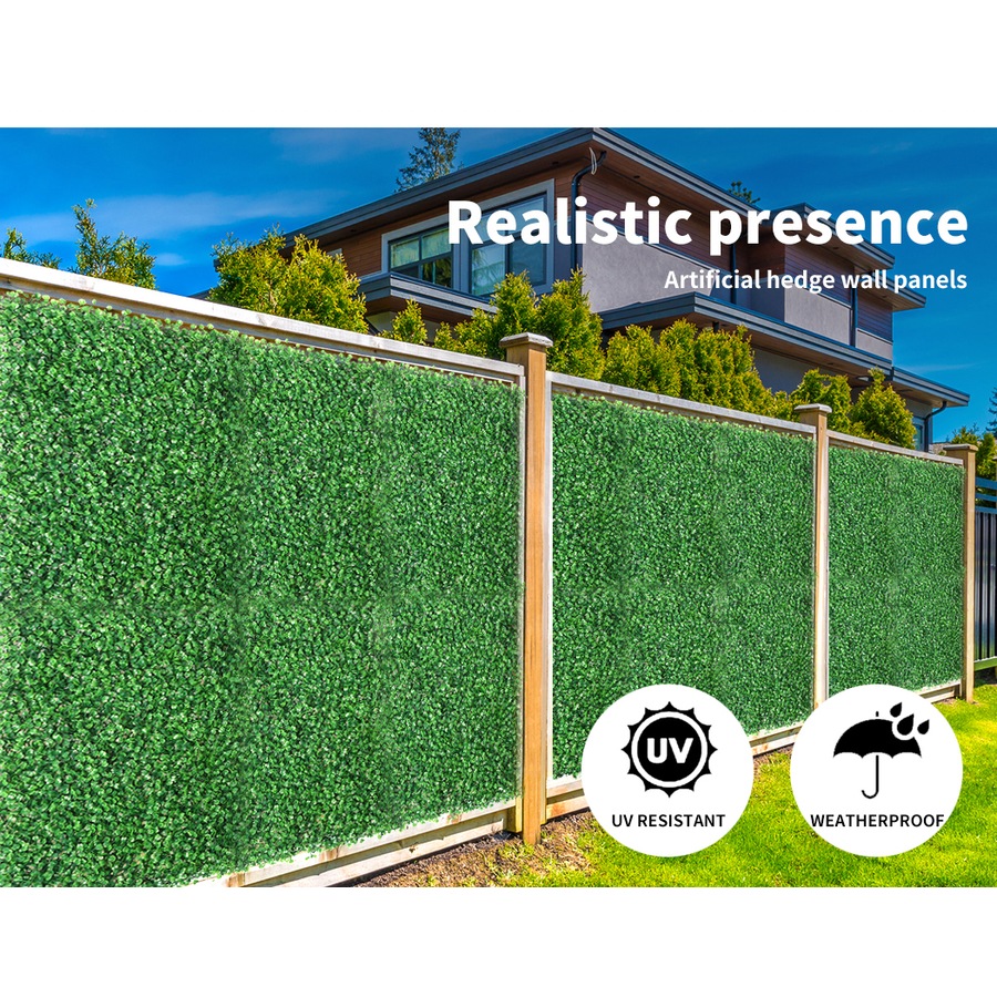 40cm x 60cm 10Pcs Marlow Artificial Grass Green Wall Panels Fake Greenery Turf Mat
