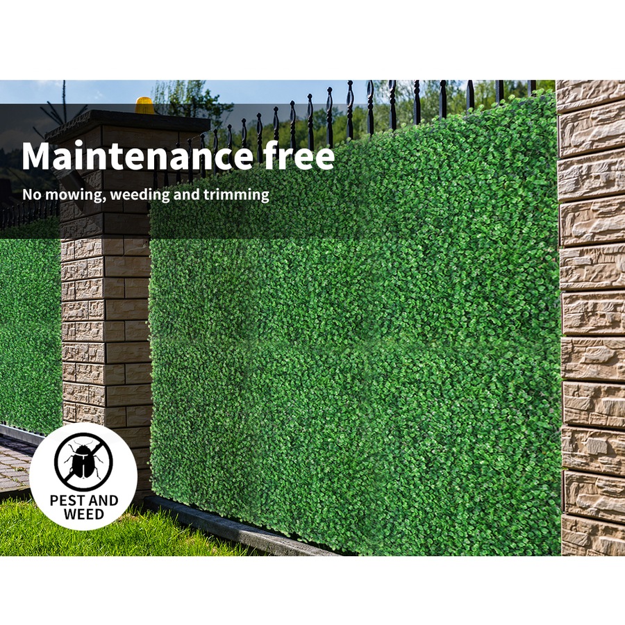 40cm x 60cm 10Pcs Marlow Artificial Grass Green Wall Panels Fake Greenery Turf Mat