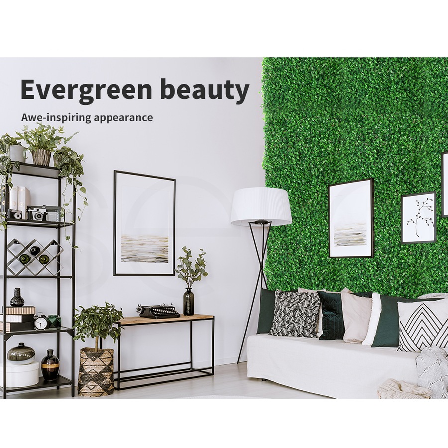 40cm x 60cm 10Pcs Marlow Artificial Grass Green Wall Panels Fake Greenery Turf Mat