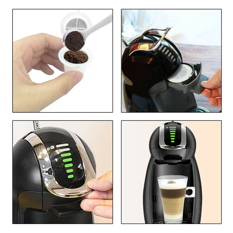 10x Refillable Reusable Coffee Tea Capsules Pods Pod 4 Nespresso Machine Buy Tea & Coffee