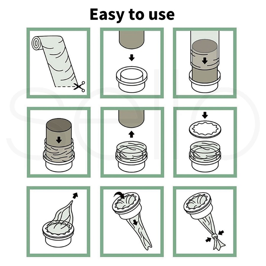 Traderight 200m Nappy Bin Refill Kit Compatible With Tommee Tippee Sangenic Liner Film