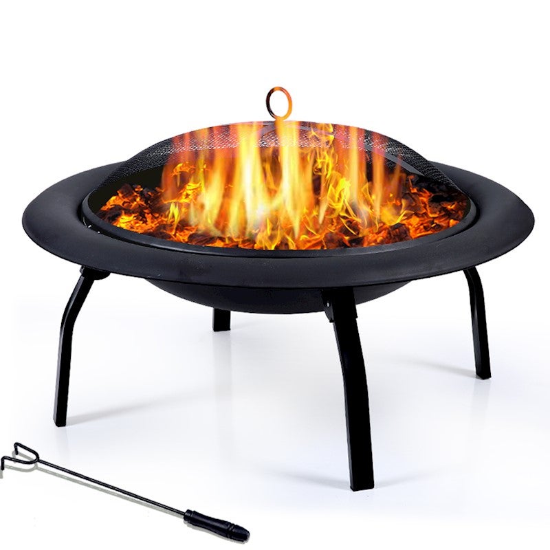 22' 30' Portable Outdoor Fire Pit BBQ Camping Garden Patio Heater Fireplace