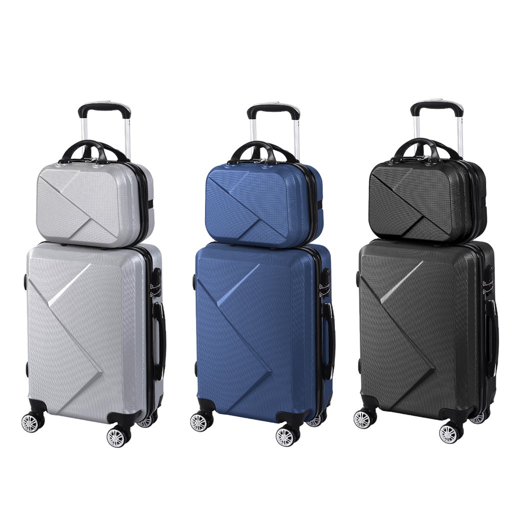Slimbridge 2pcs 20" Travel Luggage Set Carry On Suitcase 12" Hand Case Business