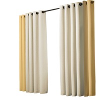 Traderight 2X Blockout Window Curtain Draperies Pair Eyelet Bedroom Decor
