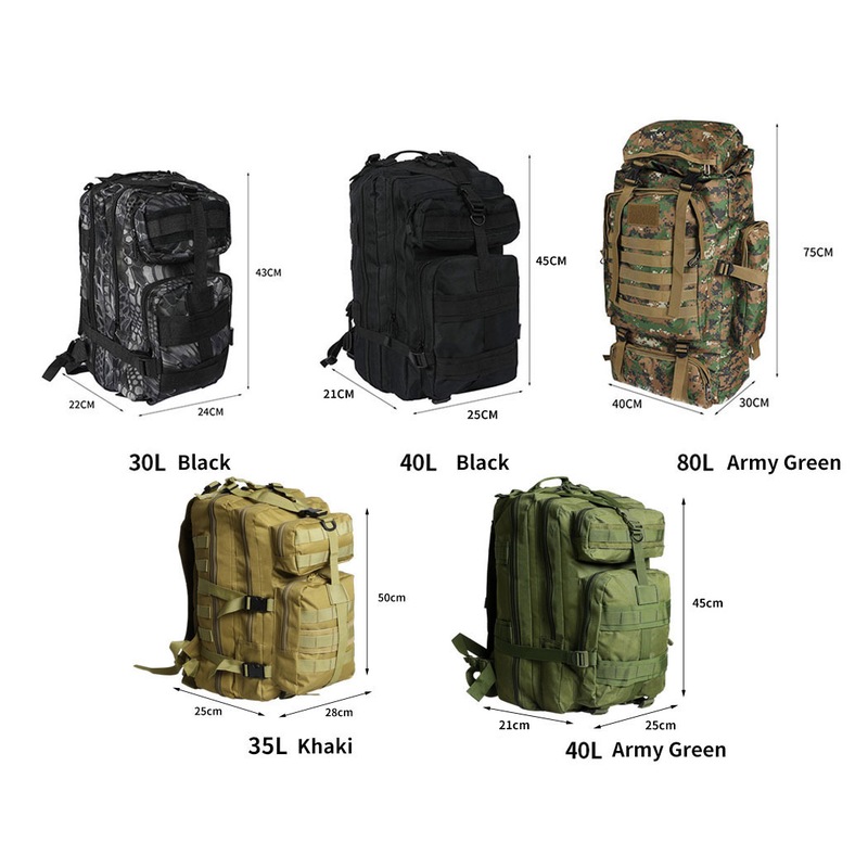 Buy Slimbridge 30l 35l 40l 80l Military Tactical Backpack Rucksack