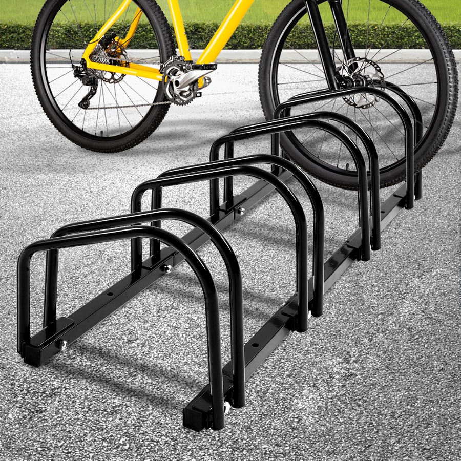Monvelo 4 Bikes Stand Bicycle Bike Rack Floor Parking Instant Storage Cycling Portable
